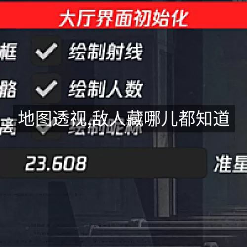 地图透视,敌人藏哪儿都知道